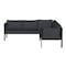 Flash Furniture Black Sectional with Storage & Charcoal Cushions GM-201108-SEC-CH-GG - alternate 7